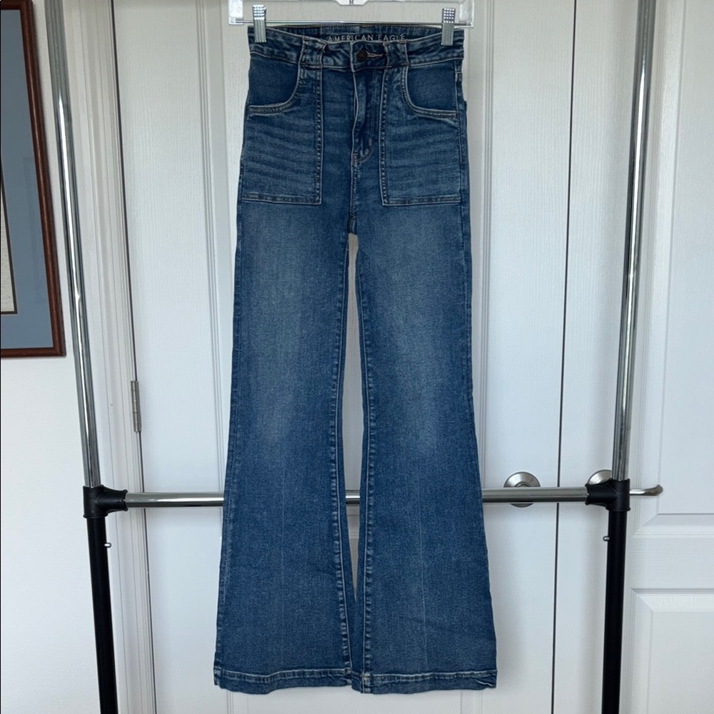 American Eagle Outfitters Blue Flare Jeans